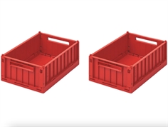 Liewood apple red storage box small Weston (2-pack)